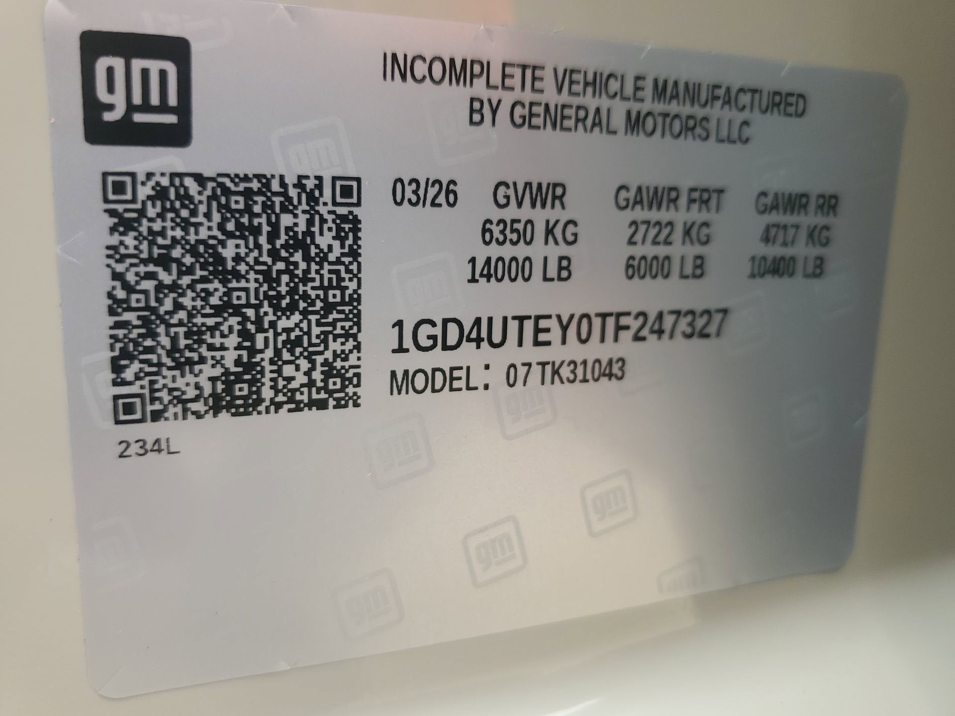 2026 GMC Sierra 3500 HD Chassis Cab SLE