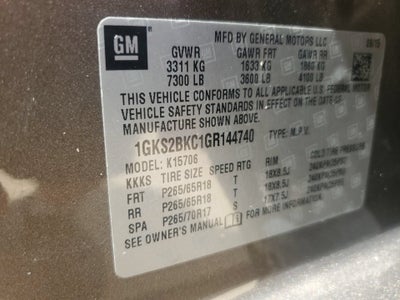 2016 GMC Yukon SLT