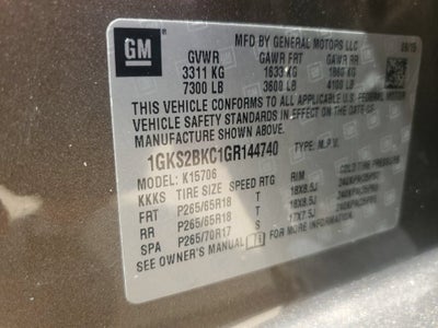 2016 GMC Yukon SLT