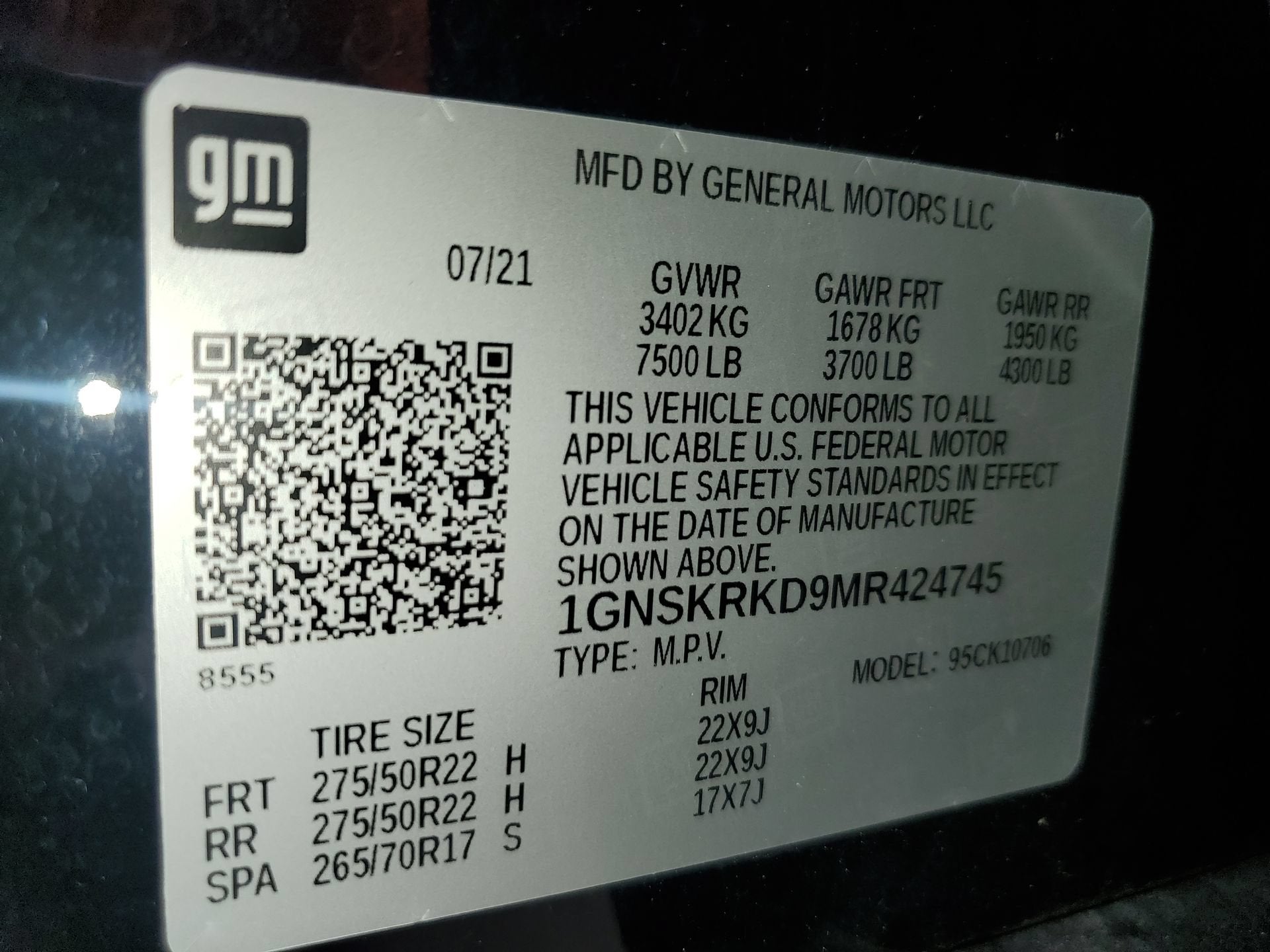 2021 Chevrolet Tahoe RST