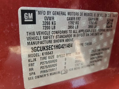 2017 Chevrolet Silverado 1500 LTZ
