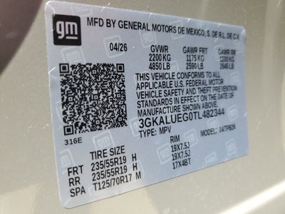 2026 GMC Terrain Elevation