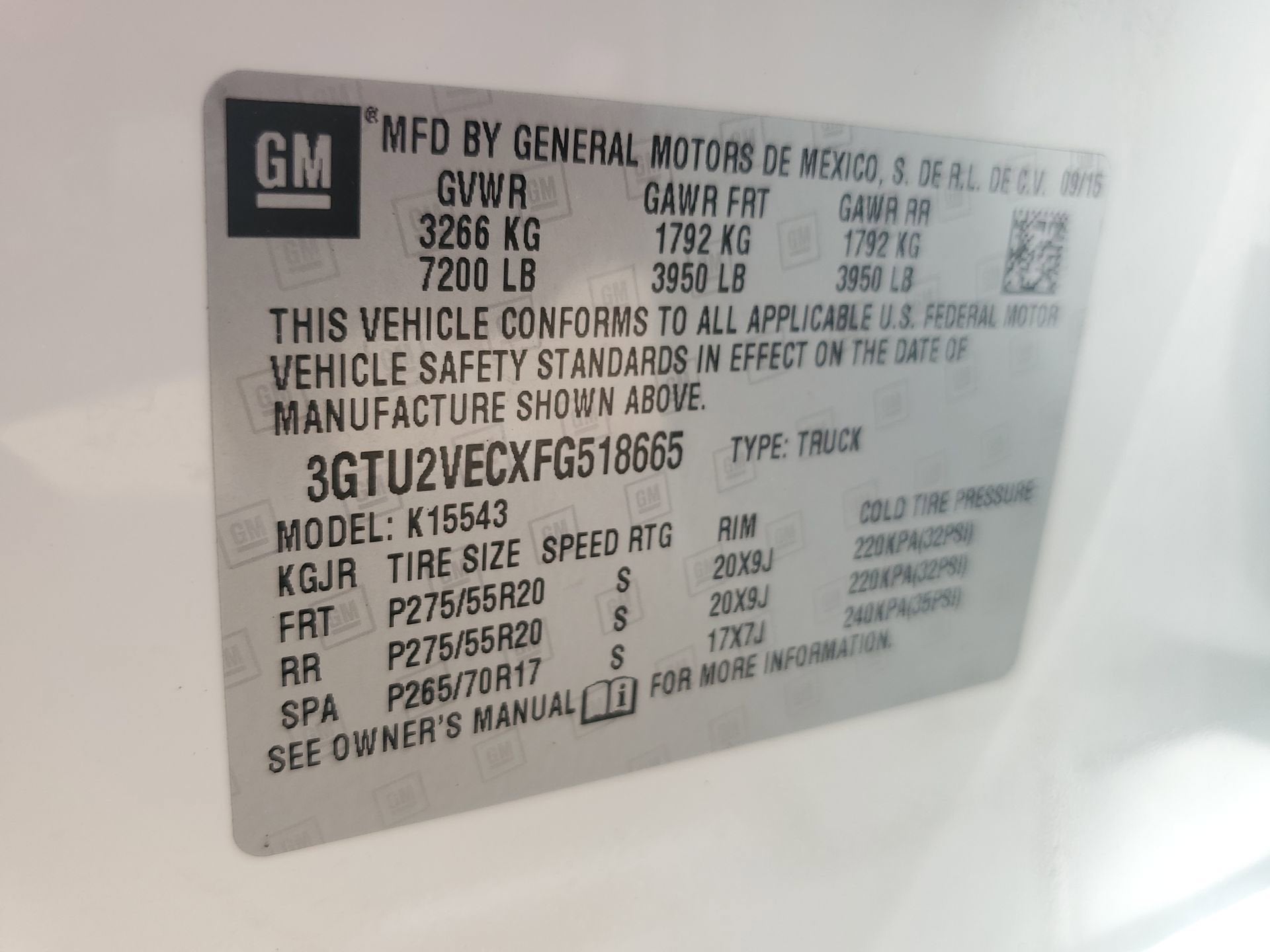 2015 GMC Sierra 1500 SLT