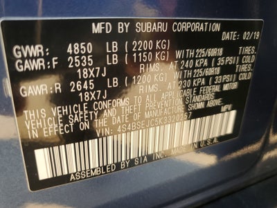 2019 Subaru Outback Limited