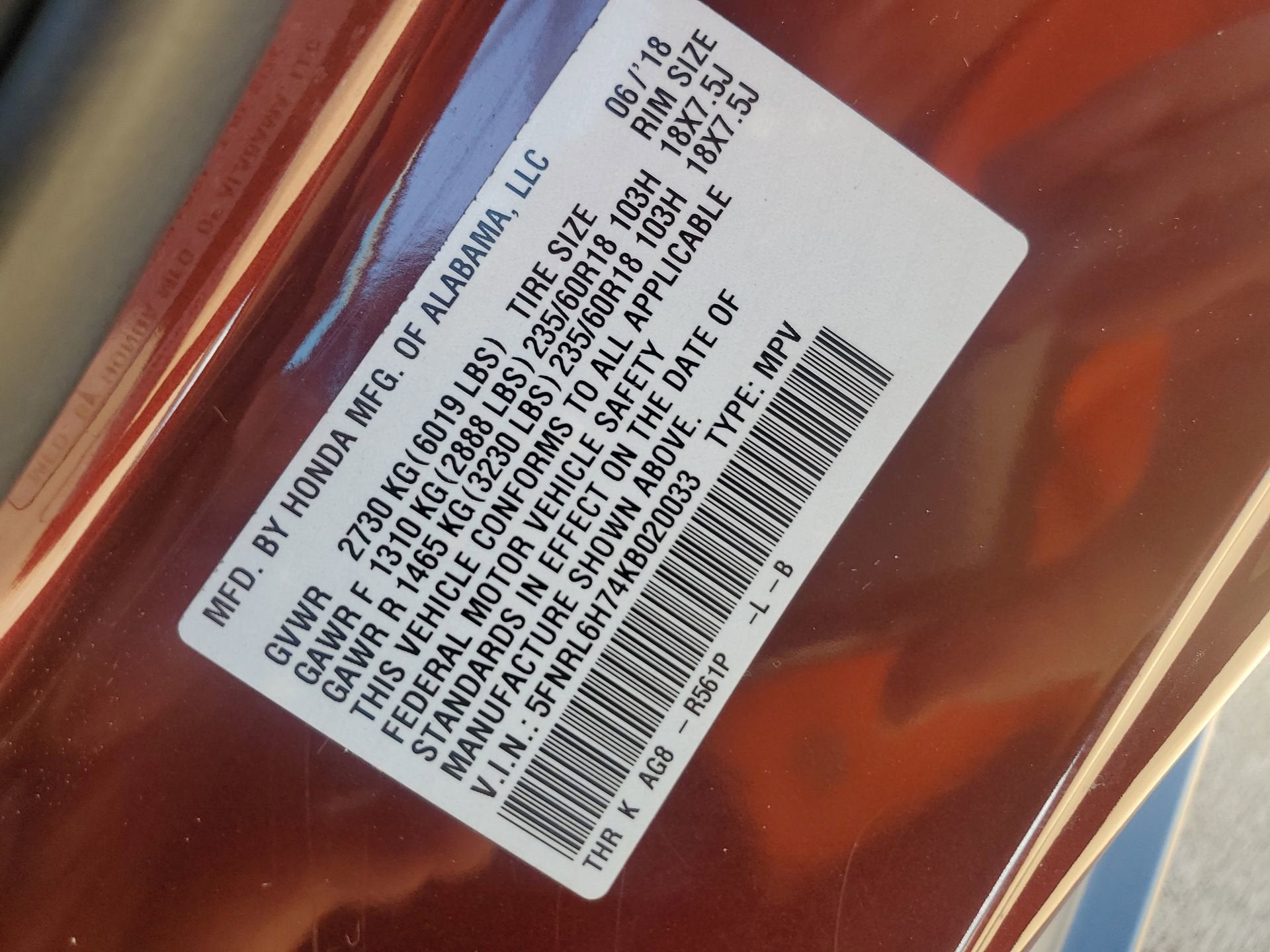 2019 Honda Odyssey EX-L