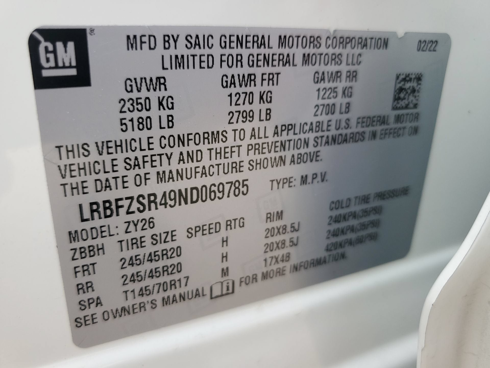 2022 Buick Envision Avenir