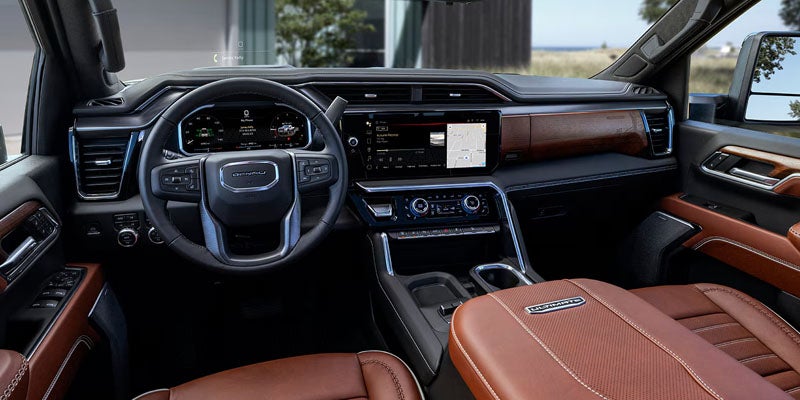 2026 GMC Sierra 2500 HD advanced technology in Quincy IL with 13.4-inch touchscreen, 12.3-inch driver display, and trailering camera views